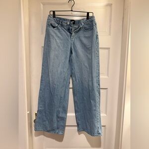 Lee Light Blue Wide Leg Jeans for Women